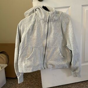 lululemon athletica Gray Scuba Zip-Up Hoodie